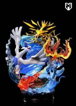 Legend Series Burning Lengend Legendary Birds & Lugia with LED - Pokemon Resin Statue - MFC Studios