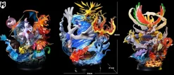 Legend Series Burning Lengend Legendary Birds & Lugia with LED - Pokemon Resin Statue - MFC Studios