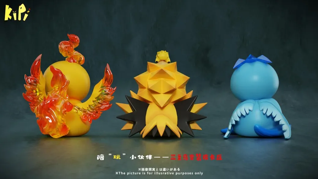 Legendary Birds Cosplay Pikachu - Pokemon Resin Statue - Kipi Studio