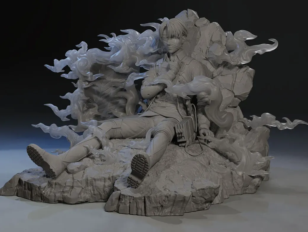 Levi Ackerman - Attack On Titan Resin Statue - Freedom Studio