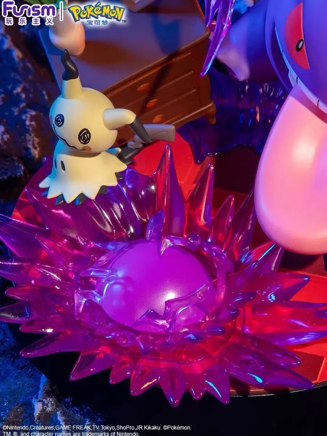 Licensed Gengar & Mimikyu - Pokemon Statue - funism
