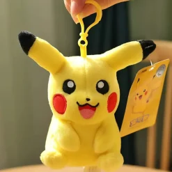 Licensed Happy Pikachu Super Soft Short Plush Doll Charms - Free Shipping - Pokemon [In Stock]