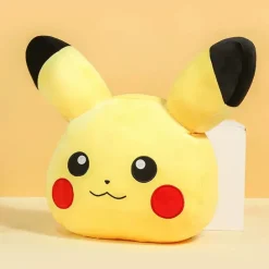 Licensed Head Pikachu Super Soft Short Plush Doll Pillow - Free Shipping - Pokemon [In Stock]