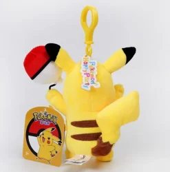 Licensed Holding Balloon Pikachu Super Soft Short Plush Doll Charms - Free Shipping - Pokemon [In Stock]