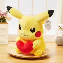 Licensed Hugging Heart Pikachu Super Soft Short Plush Doll - Free Shipping - Pokemon [In Stock]