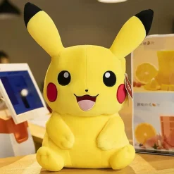 Licensed Laughing Pikachu Super Soft Short Plush Doll - Free Shipping - Pokemon [In Stock]