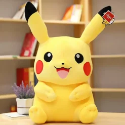 Licensed Laughing Pikachu Super Soft Short Plush Doll - Free Shipping - Pokemon [In Stock]