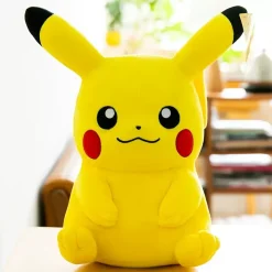 Licensed Sitting & Lying Down Pikachu Super Soft Short Plush Doll - Free Shipping - Pokemon [In Stock]
