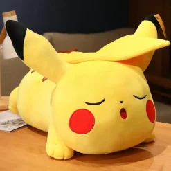 Licensed Sleeping Pikachu Super Soft Short Plush Doll - Free Shipping - Pokemon [In Stock]