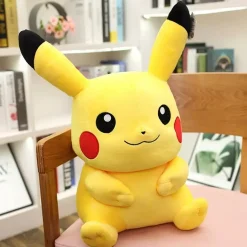 Licensed Smiling Pikachu Super Soft Short Plush Doll - Free Shipping - Pokemon [In Stock]