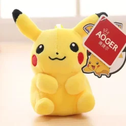Licensed Smilling Pikachu Super Soft Short Plush Doll Charms - Free Shipping - Pokemon [In Stock]