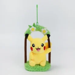 Licensed Swing Ver. Pikachu Super Soft Short Plush Doll Charms - Free Shipping - Pokemon [In Stock]