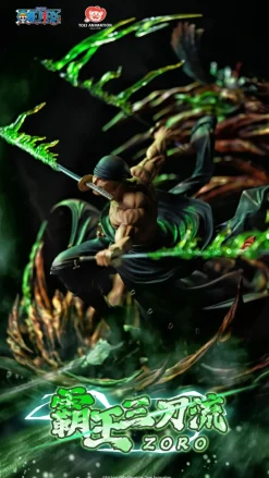 Licensed Three Sword Style Roronoa Zoro with LED - ONE PIECE Resin Statue - TOEI Animation