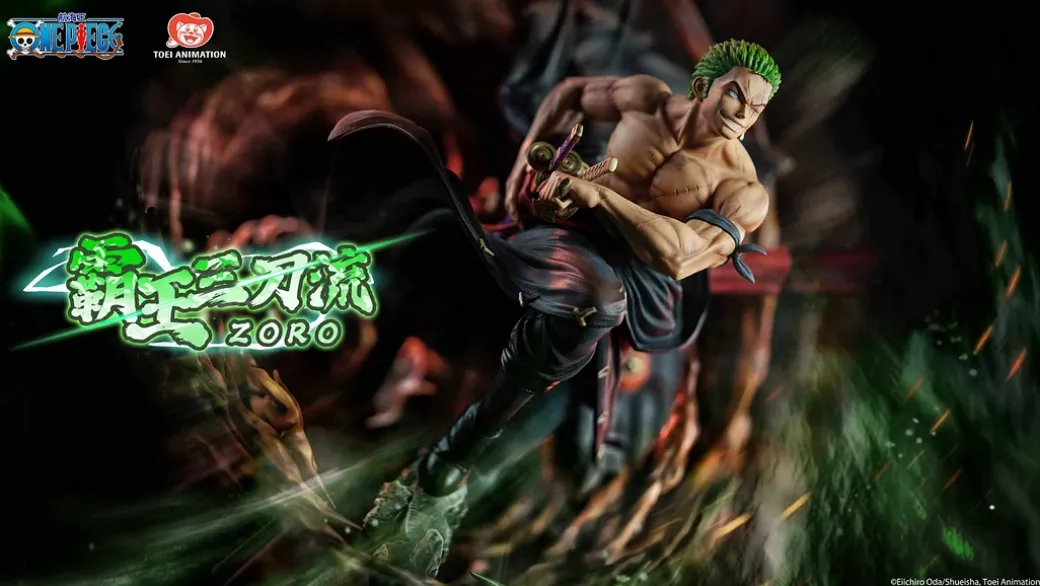 Licensed Three Sword Style Roronoa Zoro with LED - ONE PIECE Resin Statue - TOEI Animation
