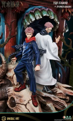 Licensed Yuji Itadori & Ryomen Sukuna - Jujutsu Kaisen Resin Statue - Unique Art Studios