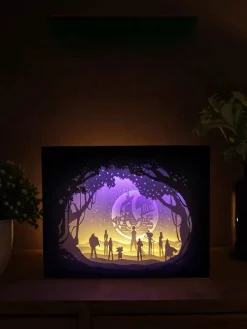 Light and shadow paper carving lamp - Free Shipping - ONE PIECE