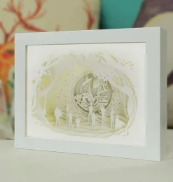 Light and shadow paper carving lamp - Free Shipping - ONE PIECE