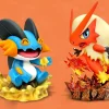 Little Fatty Series Blaziken & Swampert - Pokemon Resin Statue - PPAP Studios