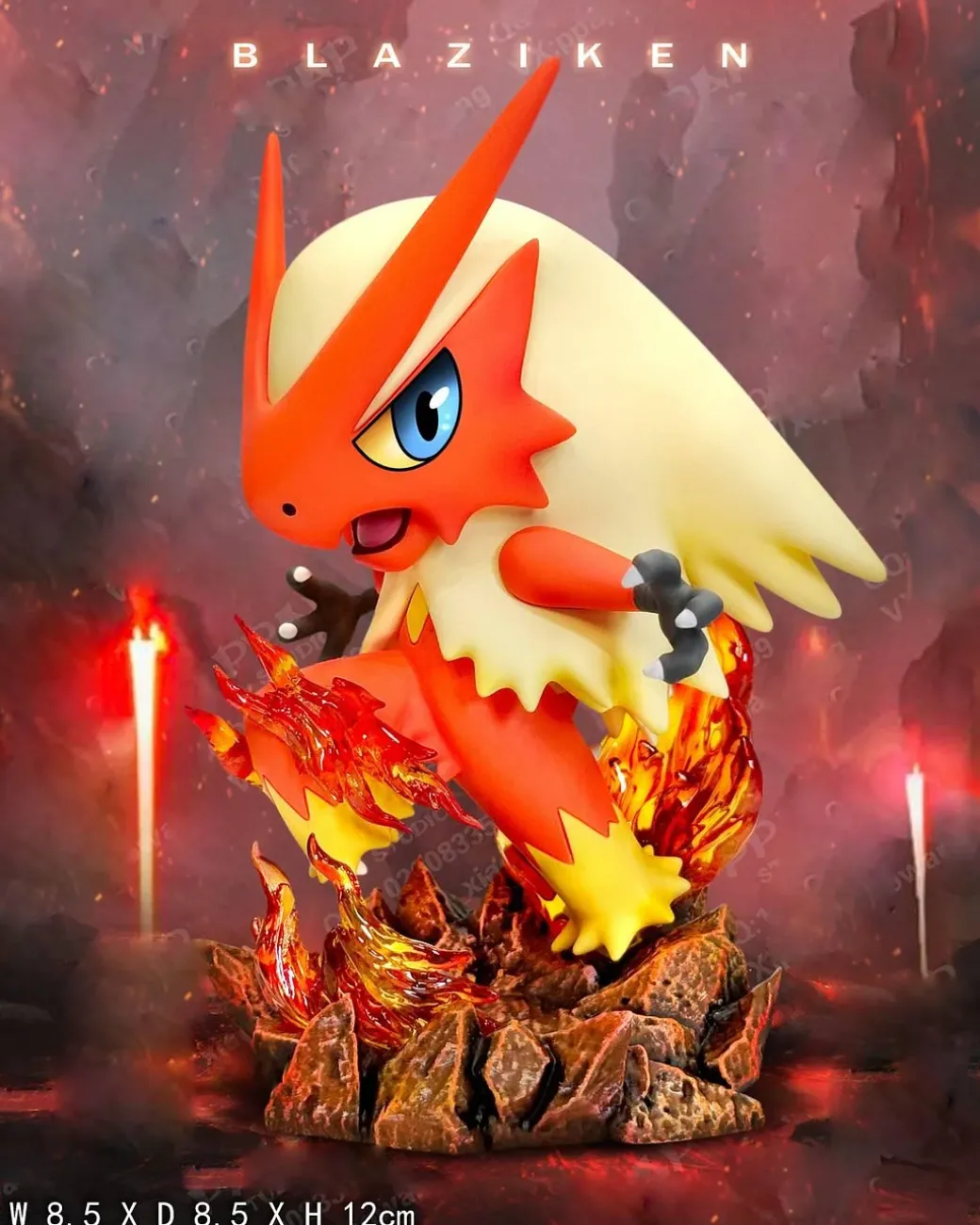 Little Fatty Series Blaziken & Swampert - Pokemon Resin Statue - PPAP Studios