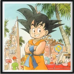 Little Son Goku & Family Portrait Decorative Painting & Fridge Magnet - Dragon Ball - BLK Studio