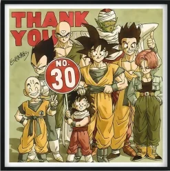 Little Son Goku & Family Portrait Decorative Painting & Fridge Magnet - Dragon Ball - BLK Studio