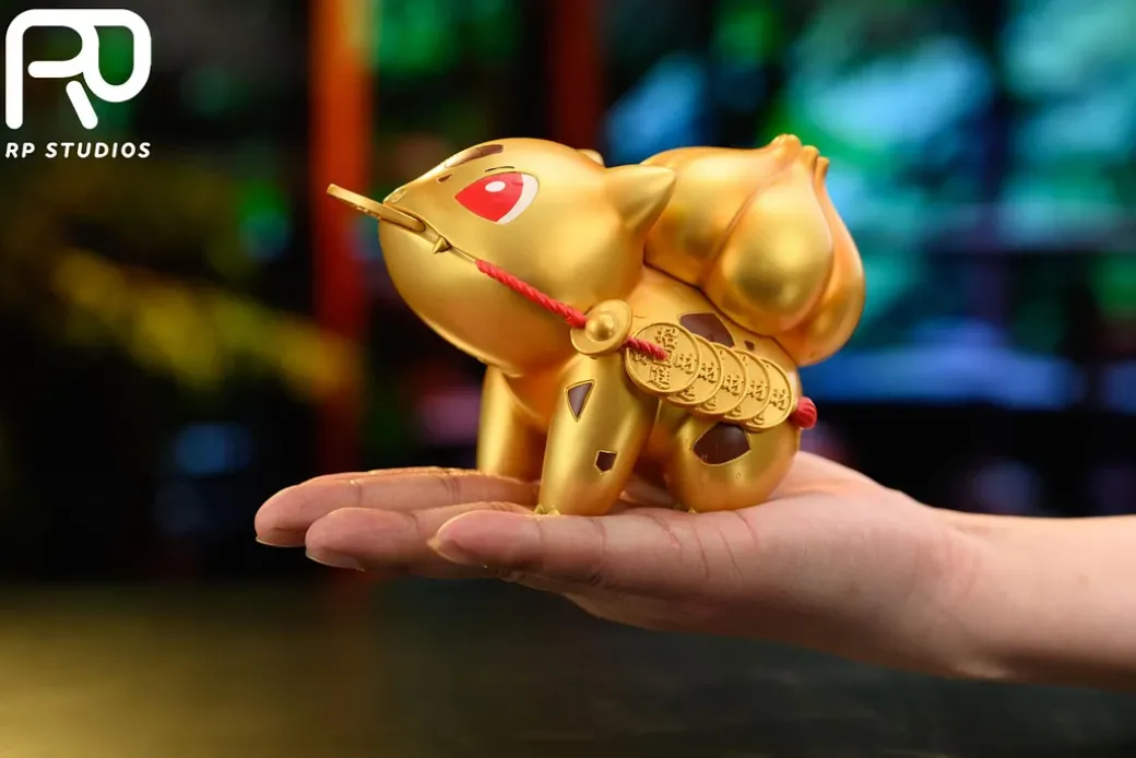 Lucky Bulbasaur Tea Pot - Pokemon Resin Statue - RP Studios