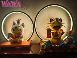 Lucky Cat Cosplay Pikachu with LED - Pokemon Resin Statue - WAWA Studio