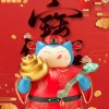 Lucky Fortune Snorlax - Pokemon Resin Statue - XO Studio
