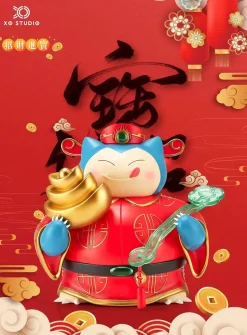 Lucky Fortune Snorlax - Pokemon Resin Statue - XO Studio