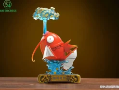 Lucky Magikarp Spitting Out Money - Pokemon Resin Statue - Watercress Studio