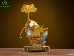 Lucky Magikarp Spitting Out Money - Pokemon Resin Statue - Watercress Studio