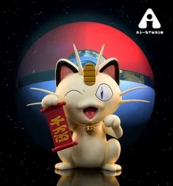 Lucky Meowth - Pokemon Resin Statue - Ai_Studio