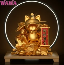 Lucky Meowth 2.0 with LED - Pokemon Resin Statue - WAWA Studio