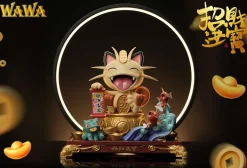 Lucky Meowth with LED - Pokemon Resin Statue - WAWA Studio