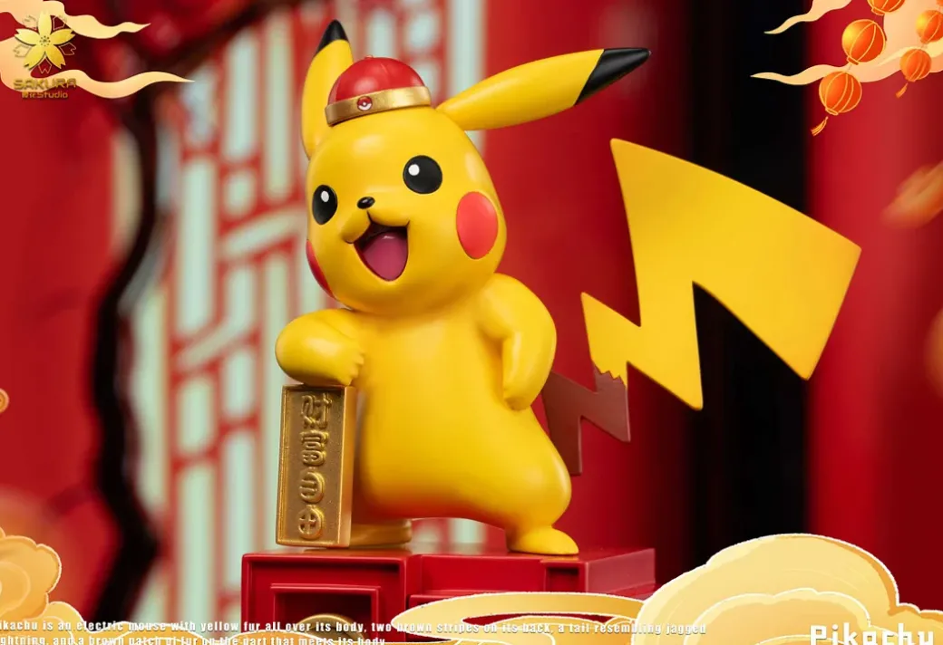 Lucky Pikachu - Pokemon Resin Statue - YingHua Studio