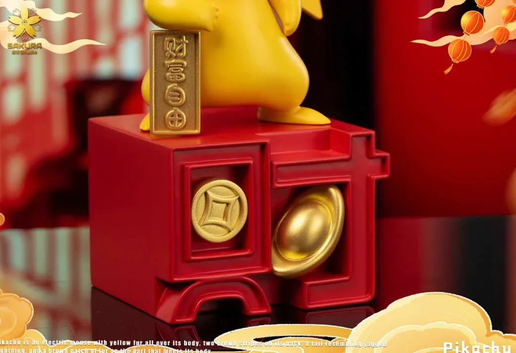 Lucky Pikachu - Pokemon Resin Statue - YingHua Studio