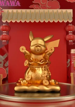 Lucky Throwing Gold Coin Pikachu - Pokemon Statue - WAWA Studio