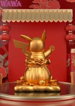 Lucky Throwing Gold Coin Pikachu - Pokemon Statue - WAWA Studio