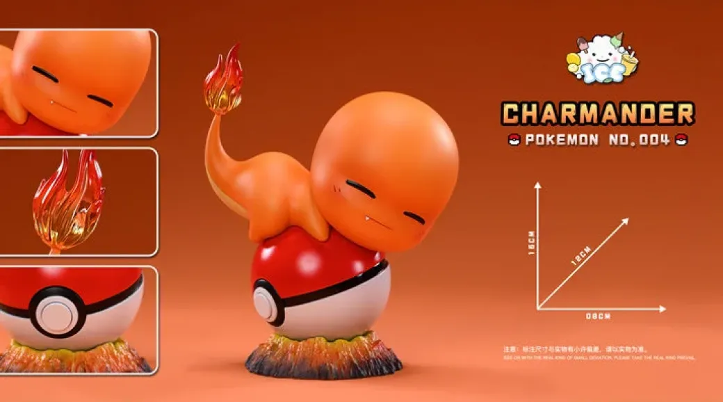 Lying Down Series 002 Charmander - Pokemon Resin Statue - Ice Studio