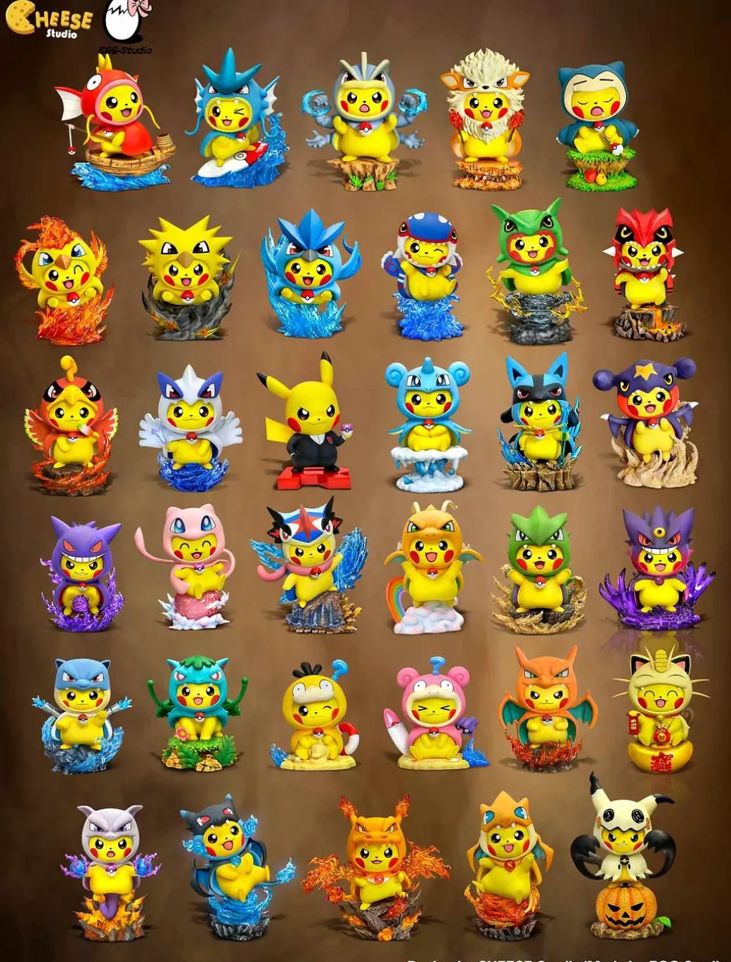 Machamp Cosplay Pikachu - Pokemon Resin Statue - CHEESE Studio