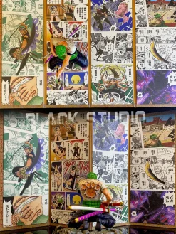 Manga Folding Screen - ONE PIECE - Black Studios