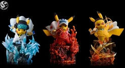 Marines Admirals Akainu & Kizaru & Kuzan Cosplay Pikachu - ONE PIECE Pokemon Resin Statue - ST Studio