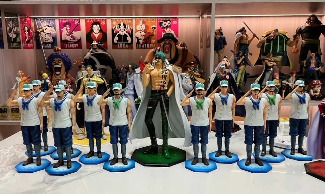 Marines Ryokugyu & Revolutionary Army Lindbergh & Revolutionary Army Hack - ONE PIECE Resin Statue - XinShiJi Studio