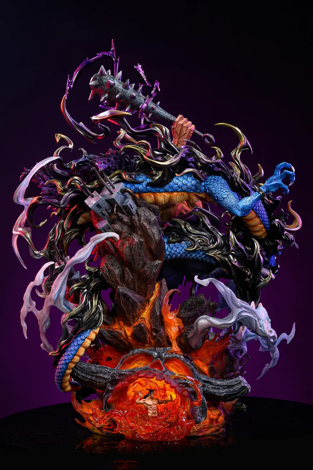 MAX Scale Four Emperors Kaido with LED - ONE PIECE Resin Statue - GTR-Studio