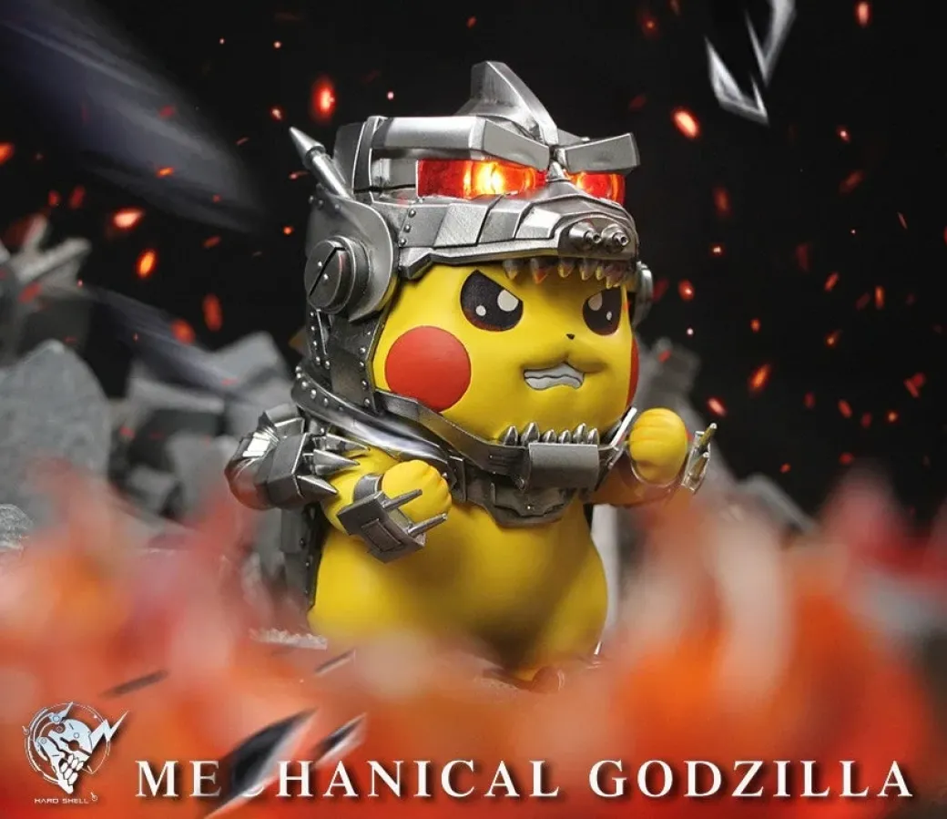 Mecha Godzilla Cosplay Pikachu - Pokemon Resin Statue - HARD SHELL Studios