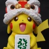 Medium & Big Scale Huging Mahjong Pikachu - Pokemon Resin Statue - Pokemon-Studio