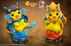 Mega Charizard X & Y Cosplay Pikachu - Pokemon Resin Statue - CHEESE Studio
