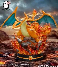Mega Charizard Y - Pokemon Resin Statue - EGGS Studios