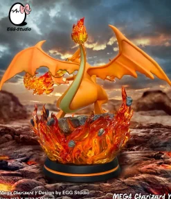Mega Charizard Y - Pokemon Resin Statue - EGGS Studios