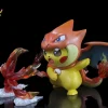 Mega Charizard Y Cosplay Pikachu - Pokemon Statue - Kipi Studio